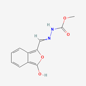 molecular formula C11H10N2O4 B1307932 methyl 2-{[3-oxo-2-benzofuran-1(3H)-yliden]methyl}-1-hydrazinecarboxylate 