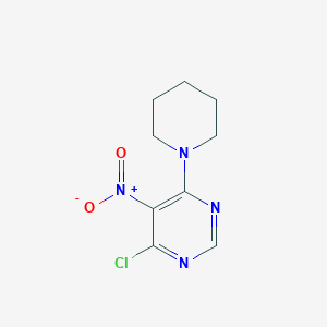 molecular formula C9H11ClN4O2 B1307933 4-氯-5-硝基-6-哌啶-1-基嘧啶 CAS No. 25710-23-0