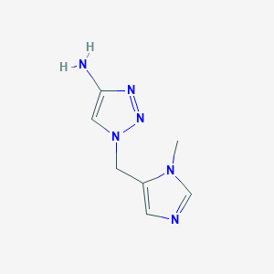 1-[(1-methyl-1H-imidazol-5-yl)methyl]-1H-1,2,3-triazol-4-amine