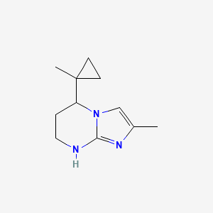 2-Methyl-5-(1-methylcyclopropyl)-5H,6H,7H,8H-imidazo[1,2-a]pyrimidine