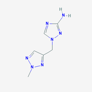 1-[(2-Methyl-2H-1,2,3-triazol-4-yl)methyl]-1H-1,2,4-triazol-3-amine