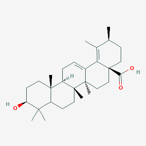 molecular formula C30H46O3 B13079402 (20b)-3b-Hydroxyurs-12,18-dien-28-oic acid CAS No. 6756-14-5