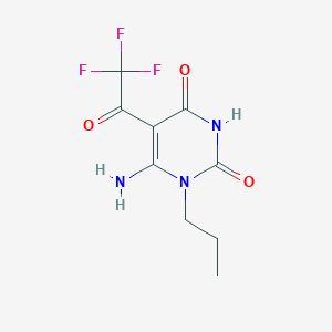 6-amino-1-propyl-5-(trifluoroacetyl)pyrimidine-2,4(1H,3H)-dione