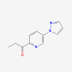 1-[5-(1H-Pyrazol-1-YL)pyridin-2-YL]propan-1-one