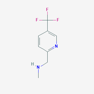 molecular formula C8H9F3N2 B13079510 N-Methyl-1-(5-(trifluoromethyl)pyridin-2-YL)methanamine CAS No. 1060801-95-7