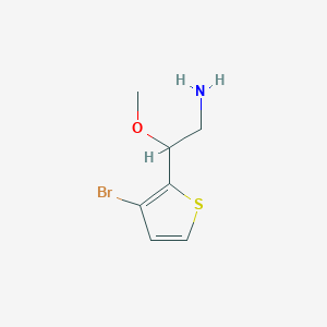 2-(3-Bromothiophen-2-yl)-2-methoxyethan-1-amine