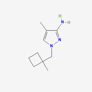 4-Methyl-1-[(1-methylcyclobutyl)methyl]-1H-pyrazol-3-amine