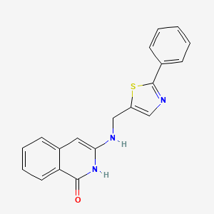 3-(((2-Phenylthiazol-5-yl)methyl)amino)isoquinolin-1(2H)-one