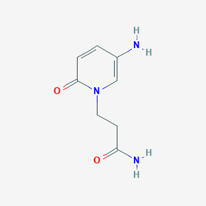 3-(5-Amino-2-oxo-1,2-dihydropyridin-1-YL)propanamide