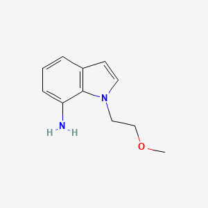 molecular formula C11H14N2O B13079580 1-(2-Methoxyethyl)-1H-indol-7-amine 