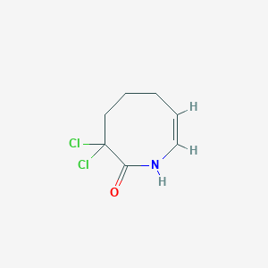 molecular formula C7H9Cl2NO B13079582 (7Z)-3,3-dichloro-1,4,5,6-tetrahydroazocin-2-one 