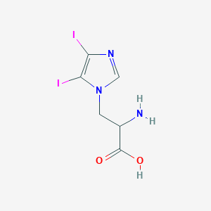 2-Amino-3-(4,5-diiodo-1H-imidazol-1-yl)propanoic acid