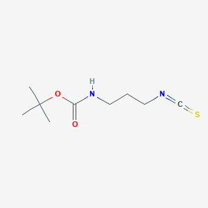 molecular formula C9H16N2O2S B1307971 Boc-3-异硫氰酸丙胺 CAS No. 286955-45-1