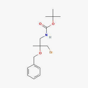 tert-Butyl N-[2-(benzyloxy)-3-bromo-2-methylpropyl]carbamate