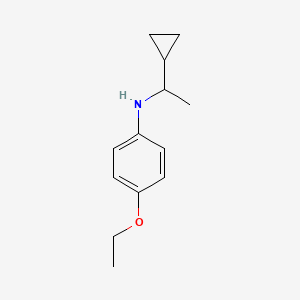 molecular formula C13H19NO B13079768 N-(1-cyclopropylethyl)-4-ethoxyaniline 