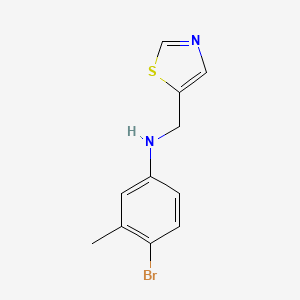 4-Bromo-3-methyl-N-(thiazol-5-ylmethyl)aniline