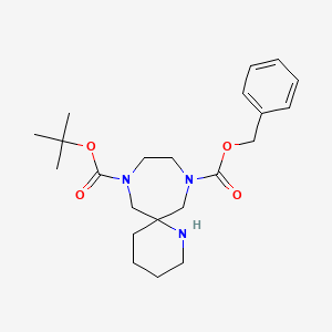 8-Benzyl 11-tert-butyl 1,8,11-triazaspiro[5.6]dodecane-8,11-dicarboxylate