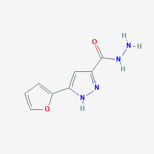 B1307987 5-(furan-2-yl)-1H-pyrazole-3-carbohydrazide CAS No. 92352-24-4