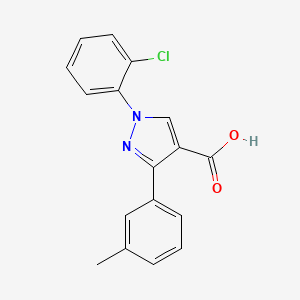 1-(2-chlorophenyl)-3-(3-methylphenyl)-1H-pyrazole-4-carboxylic acid