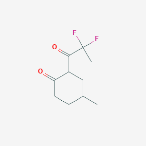 2-(2,2-Difluoropropanoyl)-4-methylcyclohexan-1-one