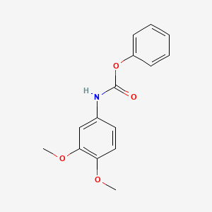 molecular formula C15H15NO4 B1307990 Phenyl N-(3,4-dimethoxyphenyl)carbamate CAS No. 65141-27-7
