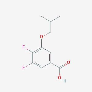 molecular formula C11H12F2O3 B13079908 3,4-Difluoro-5-isobutoxybenzoic acid 