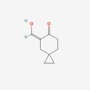 molecular formula C9H12O2 B13079966 5-(Hydroxymethylidene)spiro[2.5]octan-6-one 