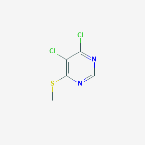 molecular formula C5H4Cl2N2S B13079971 4,5-Dichloro-6-(methylthio)pyrimidine 