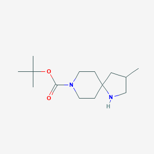 molecular formula C14H26N2O2 B13079988 N-T-Boc-3-methyl-1,8-diazaspiro[4.5]decane 