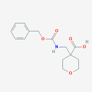 4-(([(Benzyloxy)carbonyl]amino)methyl)oxane-4-carboxylicacid