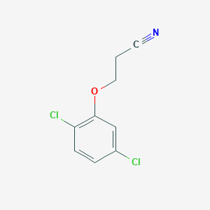 molecular formula C9H7Cl2NO B13080020 3-(2,5-Dichlorophenoxy)propanenitrile 