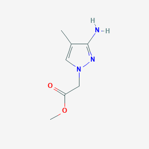 methyl 2-(3-amino-4-methyl-1H-pyrazol-1-yl)acetate