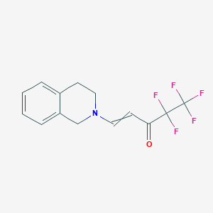 (E)-1-[3,4-dihydro-2(1H)-isoquinolinyl]-4,4,5,5,5-pentafluoro-1-penten-3-one