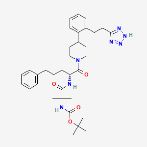 Tert-butyl (r)-(1-((1-(4-(2-(2-(1h-tetrazol-5-yl)ethyl)phenyl)piperidin-1-yl)-1-oxo-5-phenylpentan-2-yl)amino)-2-methyl-1-oxopropan-2-yl)carbamate