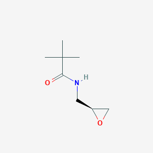 molecular formula C8H15NO2 B13080085 2,2-dimethyl-N-[(2S)-oxiran-2-ylmethyl]propanamide 