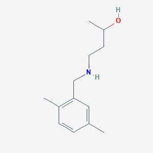 molecular formula C13H21NO B13080091 4-{[(2,5-Dimethylphenyl)methyl]amino}butan-2-ol 