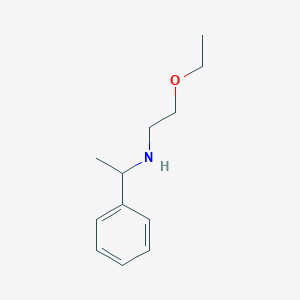 molecular formula C12H19NO B13080099 (2-Ethoxyethyl)(1-phenylethyl)amine 