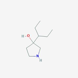 3-(Pentan-3-yl)pyrrolidin-3-ol