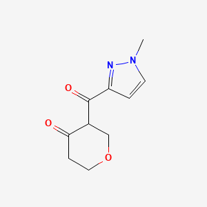 3-(1-Methyl-1H-pyrazole-3-carbonyl)oxan-4-one