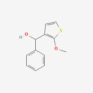 molecular formula C12H12O2S B13080181 (2-Methoxythiophen-3-yl)(phenyl)methanol 