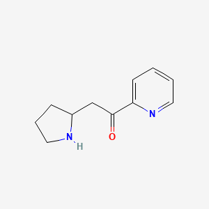 1-(Pyridin-2-YL)-2-(pyrrolidin-2-YL)ethan-1-one