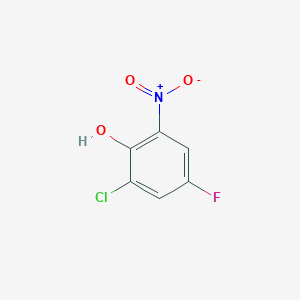 molecular formula C6H3ClFNO3 B1308021 2-Chloro-4-fluoro-6-nitrophenol CAS No. 58348-98-4