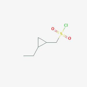 molecular formula C6H11ClO2S B13080230 (2-Ethylcyclopropyl)methanesulfonyl chloride 