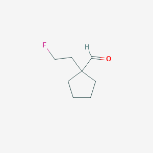 1-(2-Fluoroethyl)cyclopentane-1-carbaldehyde