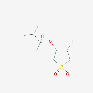 3-Iodo-4-[(3-methylbutan-2-yl)oxy]-1lambda6-thiolane-1,1-dione