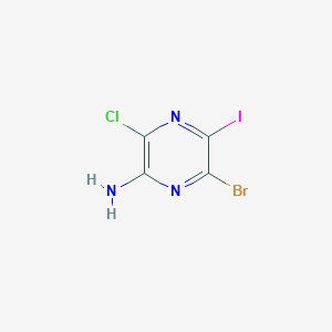 6-Bromo-3-chloro-5-iodopyrazin-2-amine