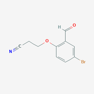 3-(4-Bromo-2-formylphenoxy)propanenitrile