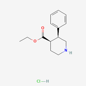 cis-Ethyl3-phenylpiperidine-4-carboxylatehydrochloride