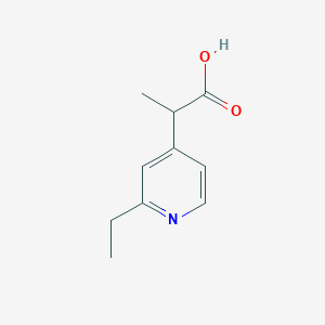 2-(2-Ethylpyridin-4-yl)propanoic acid