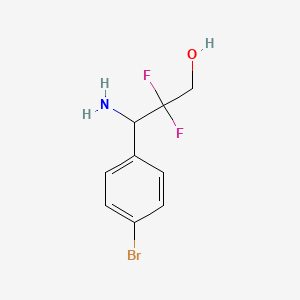 3-Amino-3-(4-bromophenyl)-2,2-difluoropropan-1-OL